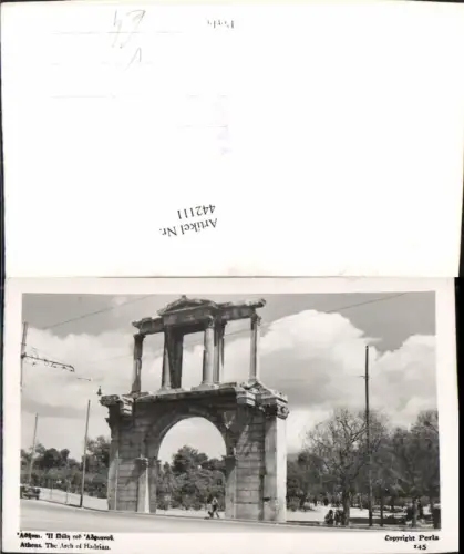 442111,Greece Athens Athen Arch of Hadrian Tor pub Perla 145