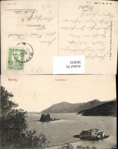 563633,Corfu Toteninsel Korfu Greece pub B.K.W.I. 2686