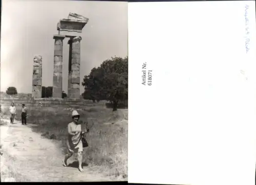 618071,Foto Akropolis 1969 Rhodos Tempel Ruine Greece