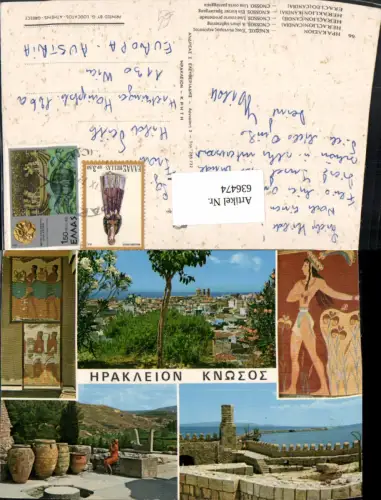 636474,Mehrbild Ak Heraclion Candia Heraklion Kandia Knossos Cnossos Greece