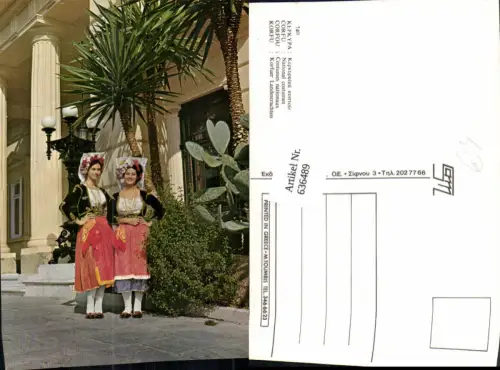 636489,Corfu Korfu National costumes Korfuer Landestracht Tracht Greece