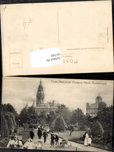 91749,Portsmouth Town Hall from Victoria Park