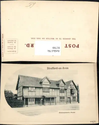 91799,Stratford on Avon Shakespeares House Detailansicht