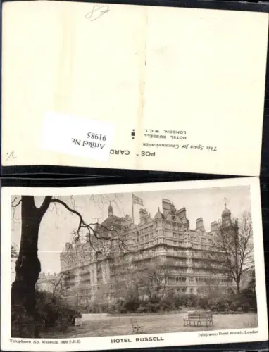 91985,London Hotel Russell Detailansicht
