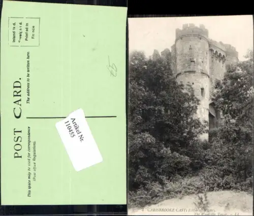 110455,Isle of Wight Carisbrooke Castle Woodville Tower pub LL 4