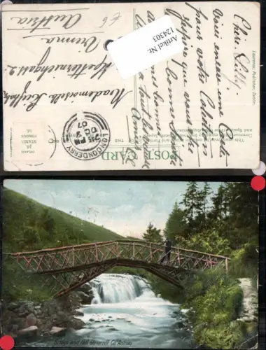 124303,Bridge and Fall Glenarriff Antrim Irland