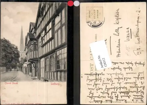 124312,Ledbury Church House Strassenansicht 1900