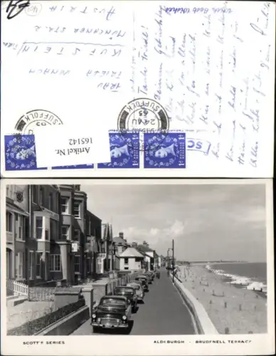165142,Aldeburgh Brudenell Terrace Uferstraße Automobil Strand