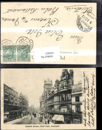 166863,Liverpool Church Street from East Strassenbahn 1902