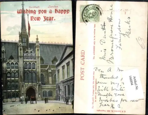 166894,London Guildhall Wishing you a happy new year