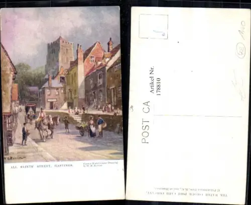 178810,Künstler Ak W. H. Borrow England Hastings All Saints Street