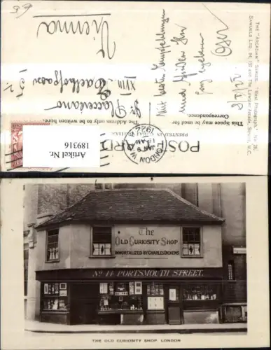 189316,England London The Old Curiosity Shop Portsmouth Street