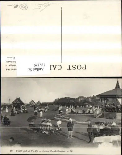 189325,England Ryde Isle of Wight Eastern Parade Gardens
