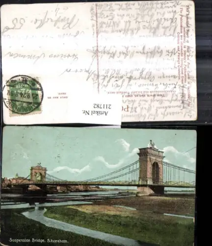 211782,Shoreham Suspension Bridge Brücke