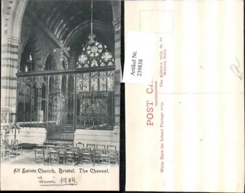 239838,Bristol All Saints Church The Chancel Kirche Innenansicht