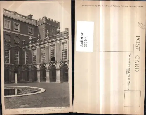 239844,Hampton Court Palace South West Corner of Fountain Court