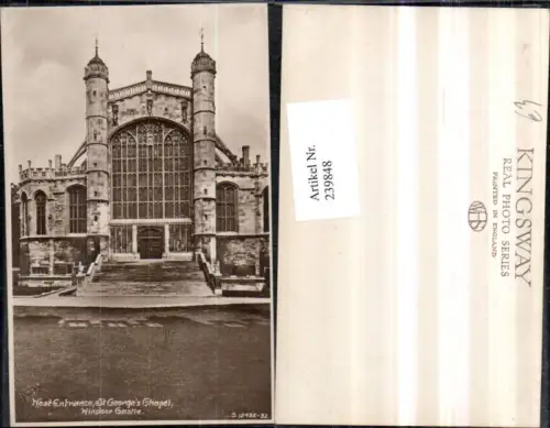 239848,Windsor Castle West Entrance St. Georges Chapel Kirche