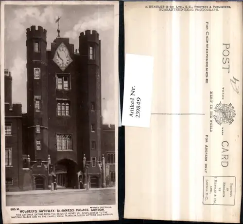 239849,London St. James Palace Holbein Gateway