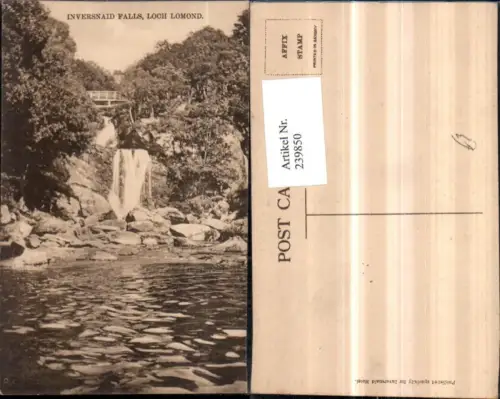 239850,Loch Lomond b. Glasgow Inversnaid Falls Wasserfall