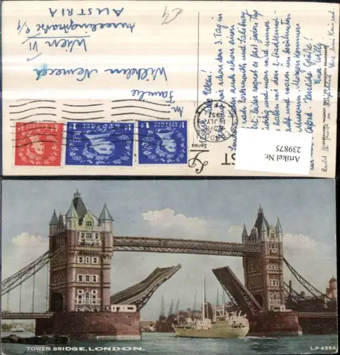 239875,London Tower Bridge Brücke Schiff
