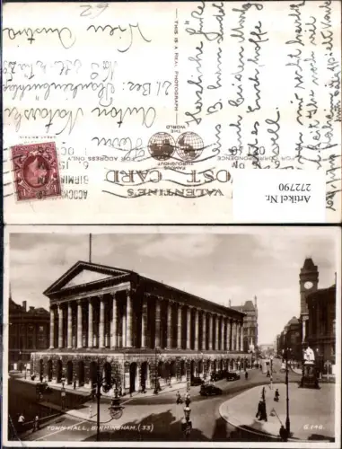 272790,England Birmingham Town Hall Gebäude