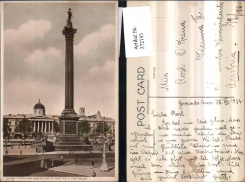 272793,England London Trafalger Square and St. Martins in the fields
