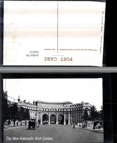 304835,London New Admiralty Arch Triumphbogen Straßenansicht