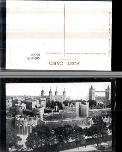 304836,London Teilansicht Tower Festung m. Tower Bridge Brücke