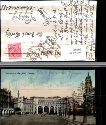 304842,London Entrance to the Mall Admiralty Arch Straßenansicht