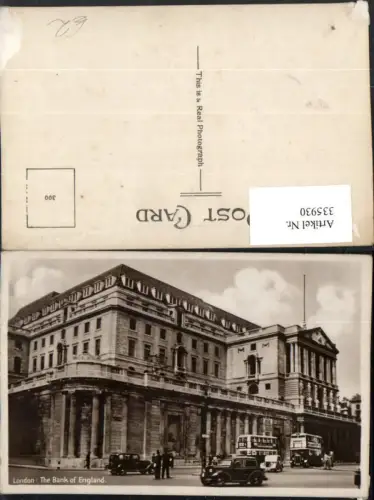 335930,London The Bank of England Gebäude Doppeldecker Busse