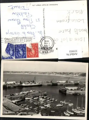 335933,Jersey St. Helier The Habour Hafen Boote Dampfer
