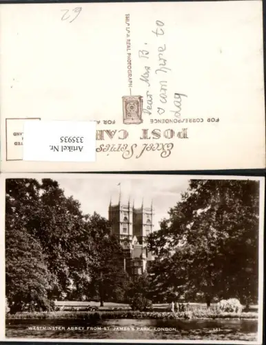 335935,London Westminster Abbey from St. James Park