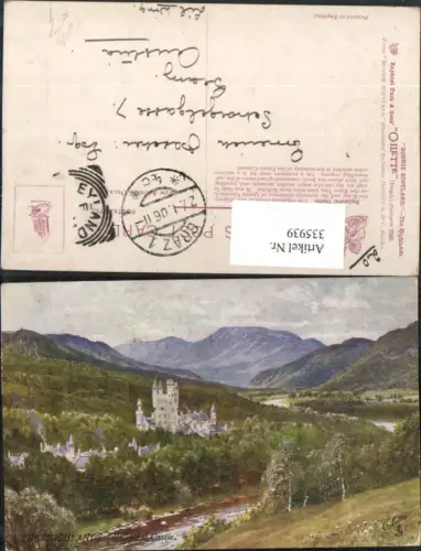 335939,Künstler AK The Highlands Balmoral Castel Schloss pub Raphael Tuck e Sons 7349