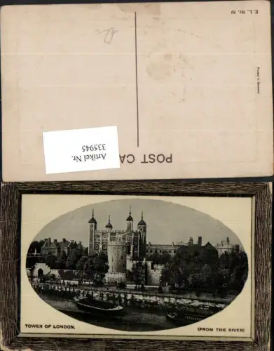 335945,London Tower from the River Präge Passepartout