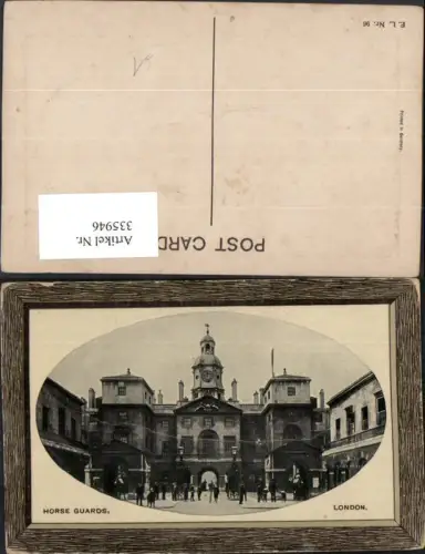 335946,London Horse Guards Gebäude Präge Passepartout