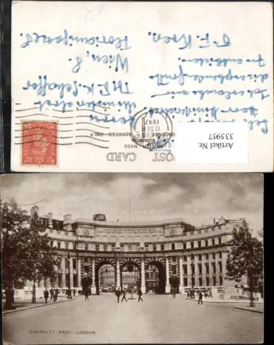 335957,London Admiralty Arch Straßenansicht
