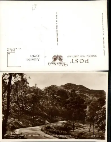 335975,Trossachs Where twines the Path and Ben Venue Bergkulisse