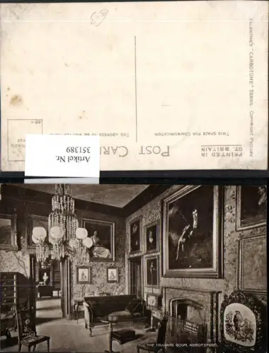 351389,Abbotsford The Drawing Room Innenansicht Luster