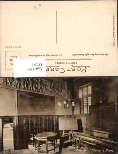 351391,Eton College The Head Masters Room Direktion Schultafel