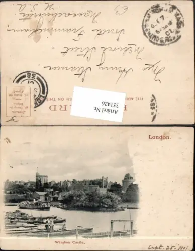 351426,London Windsor Castle Schloss Boote Dampfer