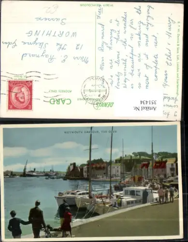 351434,The Cove Weymouth Harbour Hafen Boote