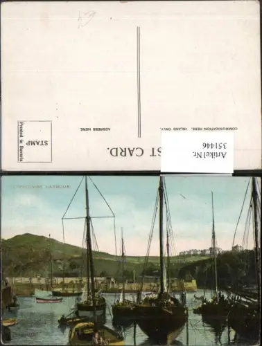 351446,Ilfracombe Harbour Hafen Segelschiffe Boote