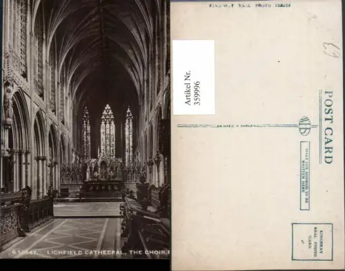 359996,Lichfield Cathedral The Choir Kirche Innenansicht Chorgestühl