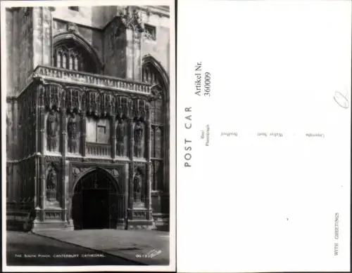 360009,Canterbury Cathedral South Porch Kirche Kirchenportal