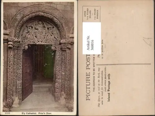 360016,Ely Cathedral Priors Door Kirche Kirchenportal