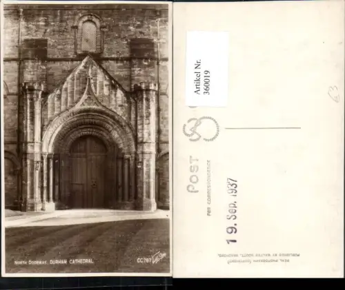 360019,Durham Cathedral North Doorway Kirche Kirchenportal