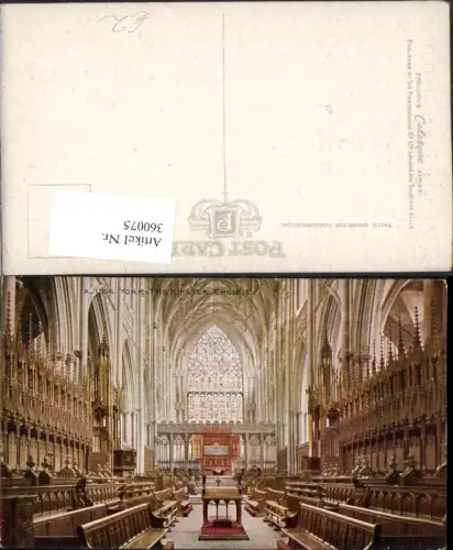 360075,York The Minster Choir Kirche Innenansicht Chorgestühl