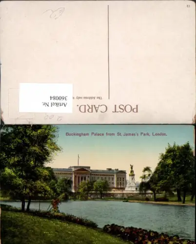 360084,London Buckingham Palace from St. James Park Palast Monument