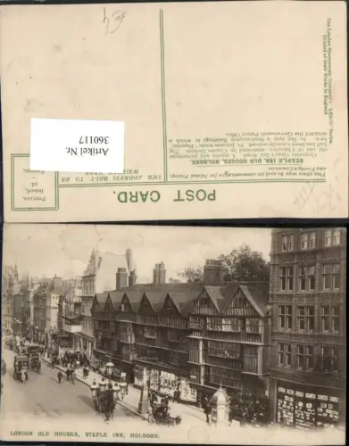 360117,London old Houses Holborn Staple Inn Straßenansicht Geschäfte