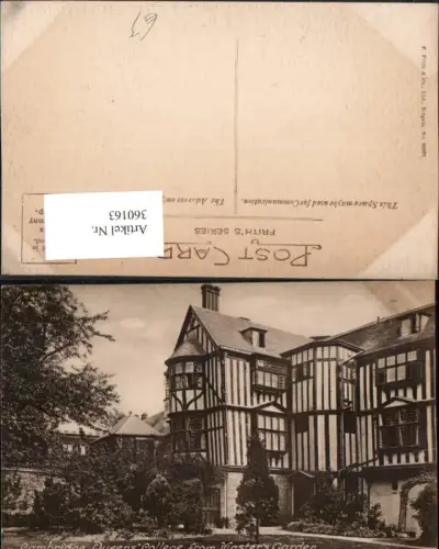 360163,Cambridge Queens College from Masters Garden Schule
